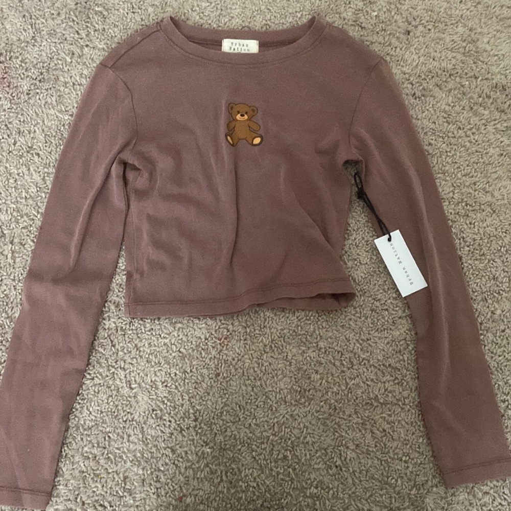 Brown teddy bear shirt